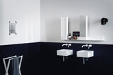 Agape Handwash wall sink no hole with open shelf ACER09950R